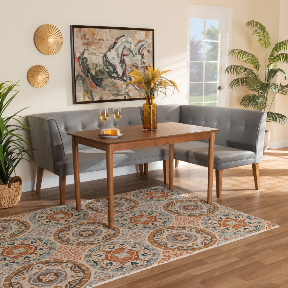 Chelsey Mid-Century Modern Dining Collection, 3-Piece Set