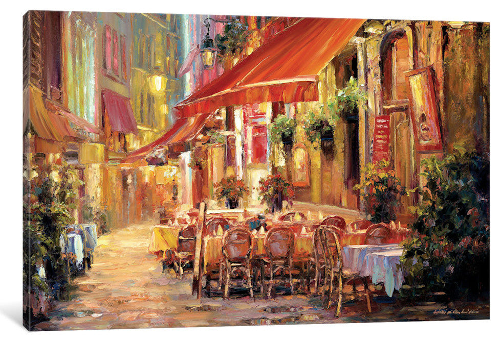 "Cafe in Light Gallery" by Haixia Liu, 26x18x1.5"