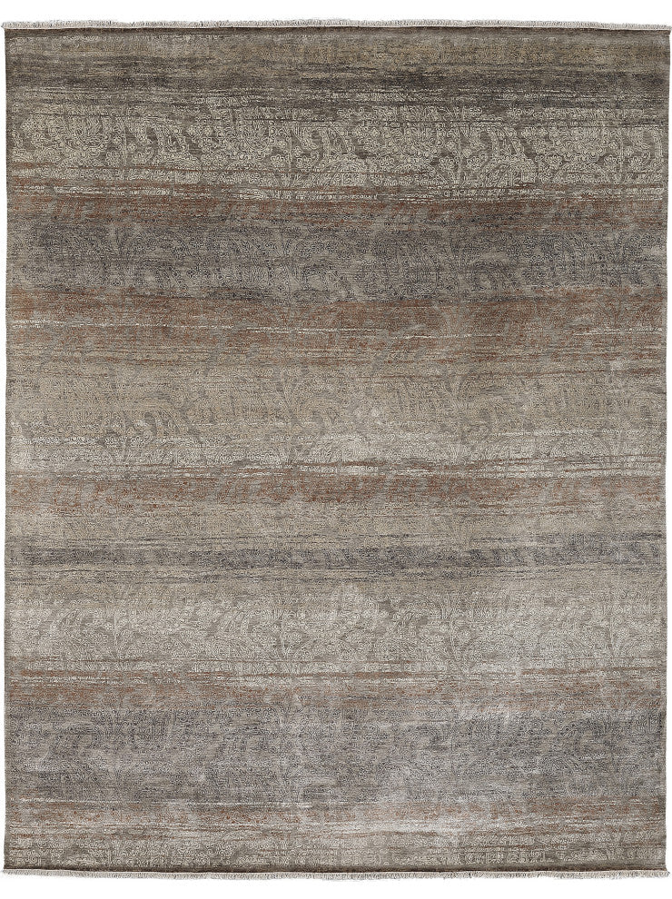 Halcyon Area Rug, Brown and Gray, 8' x 10', Persian