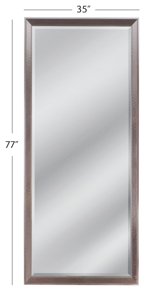 Sophie Floor Mirror - Shiny Silver