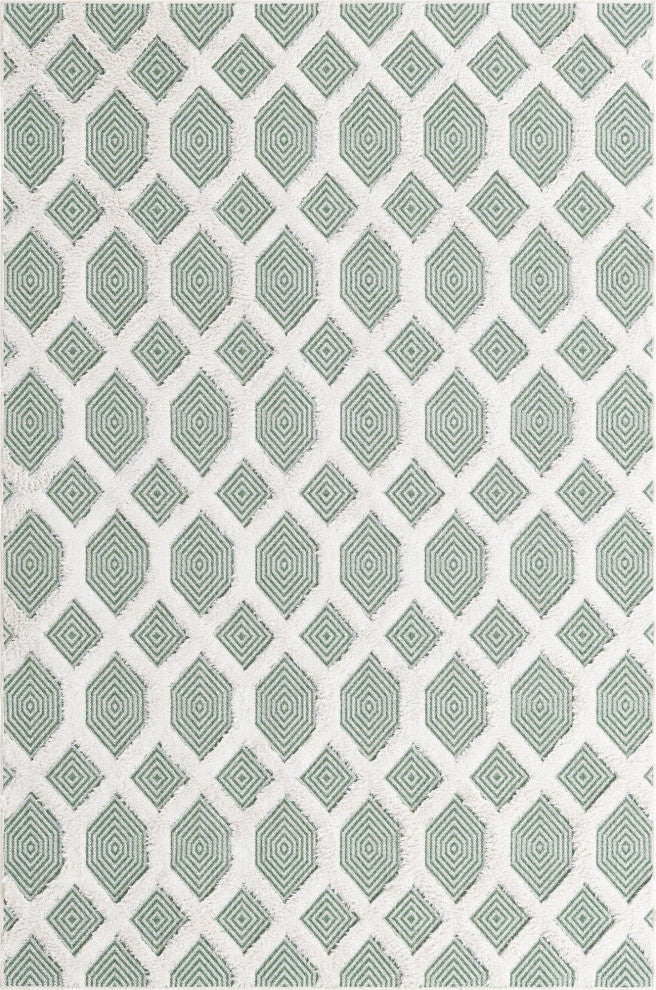 Unique Loom Sabrina Soto Casa Havana Area Rug, Green, 5' 3 X 8' 0 Rectangular