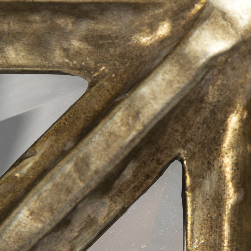 Paule Mirror, Distressed Silver