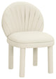 Aliyah Cream Vegan Leather Dining Chair - Cream
