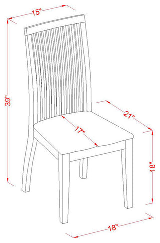 5-Piece Dinette Set - Kitchen Dinette Table And 4 Kitchen Chairs In Linen White