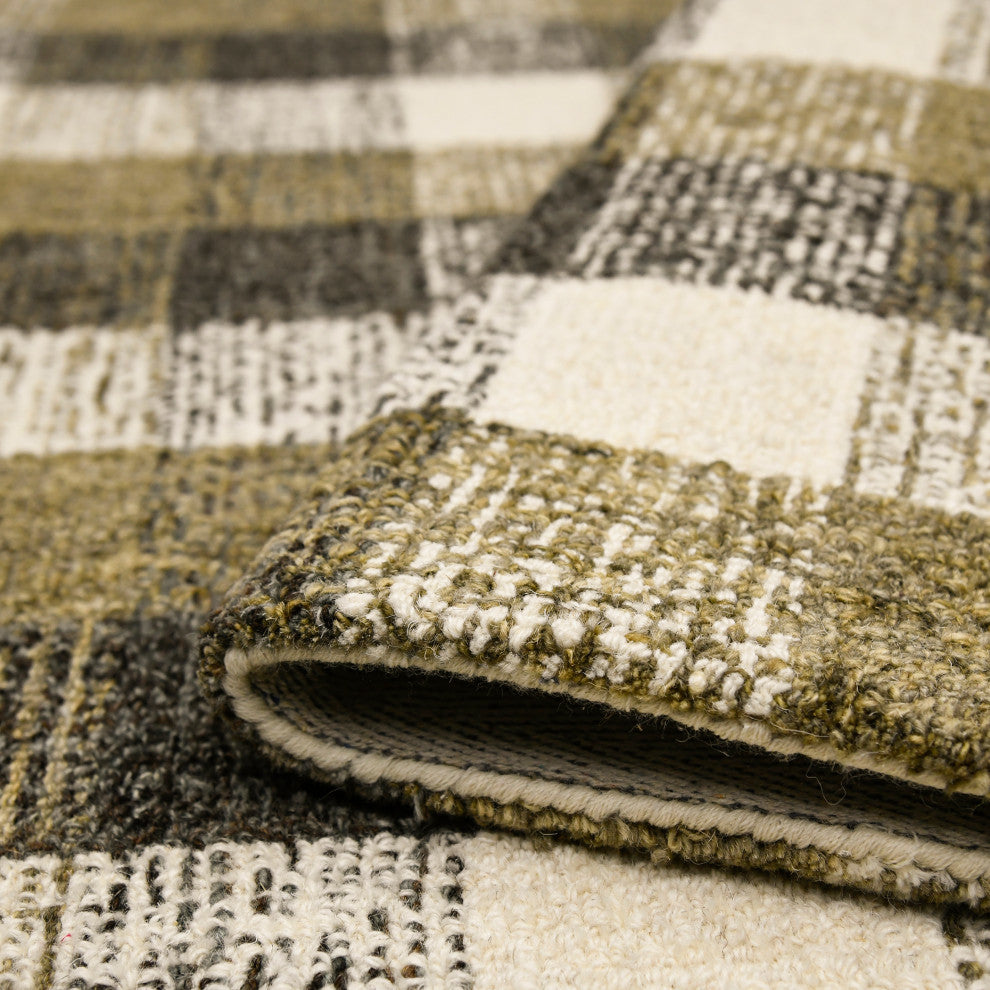 Tartan Cartwell Area Rug, Brown, 8'' x 10'', Plaid