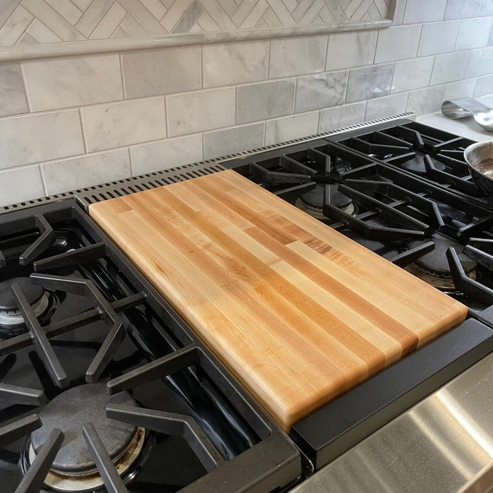 Sturdy 18" Deep Butcher Block Countertop, Red Oak, 18" X 96"