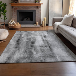 Premium Machine Washable Mayfield AMF537 Gray 2'6" x 3'10" Rug