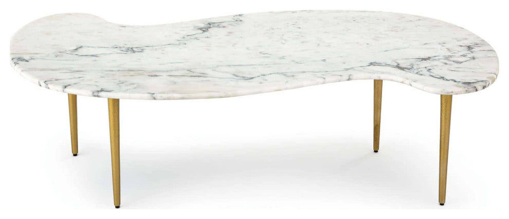 Jagger Marble Cocktail Table, White