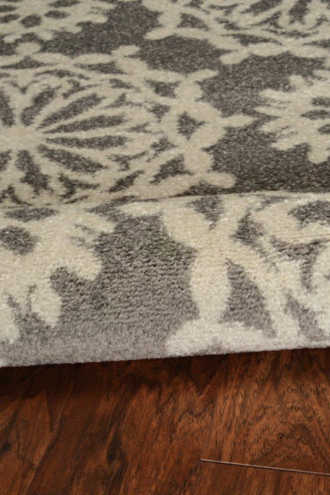 Skyline Grey/Ivory Flora 7'10"X 10'10" Rug