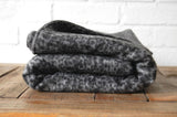 Grey Leopard Wool Blanket