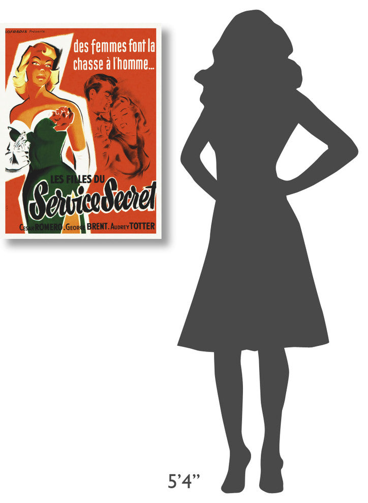 "FBI Girl" Stretched Canvas Giclee by Hollywood Photo Archive, 23"x30"