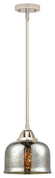 Large Bell Mini Pendant, Polished Nickel, Silver Plated Mercury