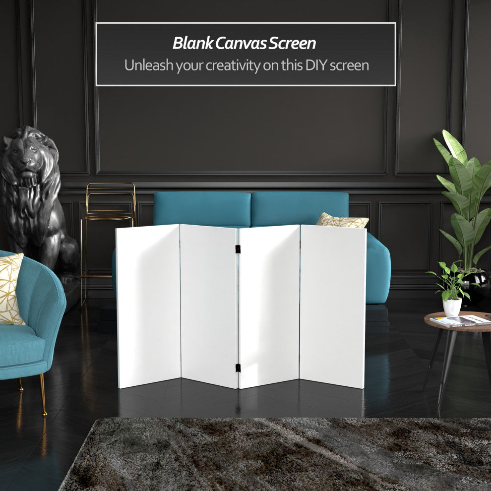 3' Tall Do It Yourself Canvas Room, 4 Panel