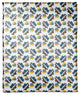Acorns and Leaves Pattern in Blue Fleece Blanket