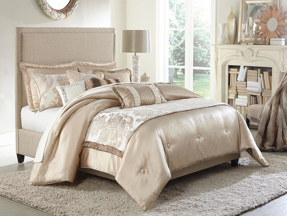 Emma Mason Signature Marlim 10-pc King Comforter Set in Sand