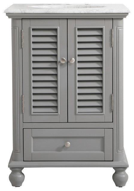 Home Living 24" Single Bathroom Vanity, Gray