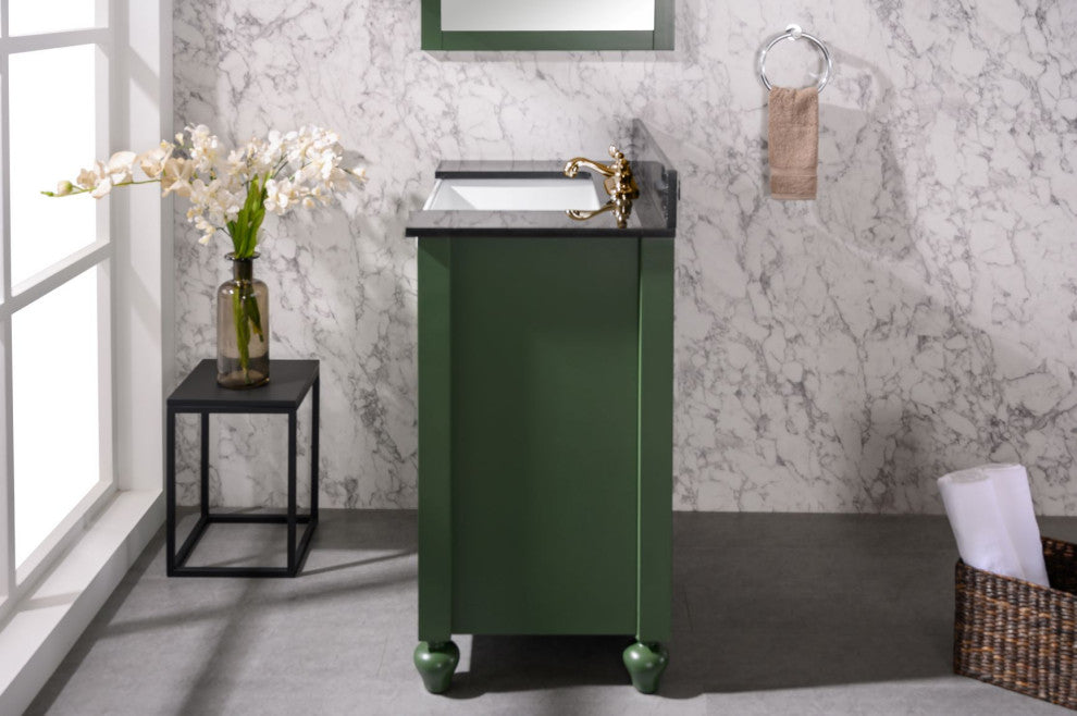 30" Vogue Green Sink Vanity Without Faucet