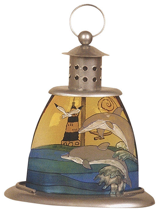 Iron Double Dolphin Candle Holder