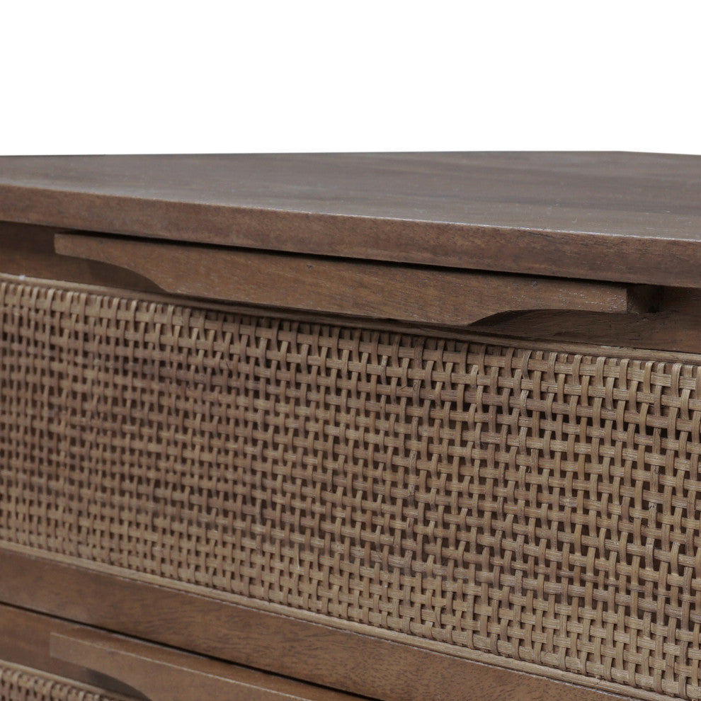 Sydney Large Nightstand-Brown Wash