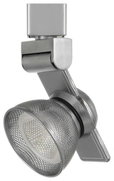 12W LED Track Fixture, Mesh Brushed Steel