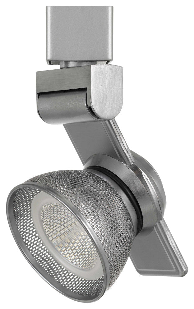 12W LED Track Fixture, Mesh Brushed Steel