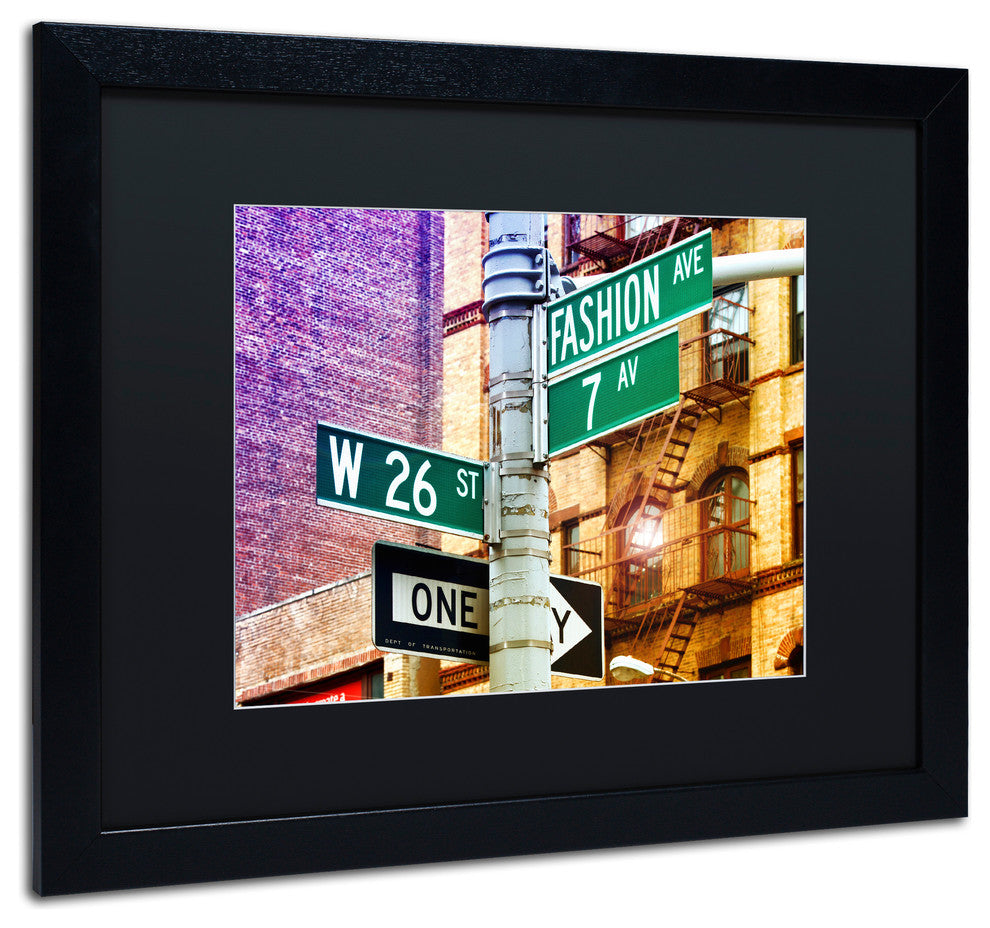 Philippe Hugonnard 'Fashion Avenue New York' Matted Framed Art, 16x20