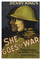 "Vintage Film Posters: She Goes to War" Digital Paper Print, 22"x32"