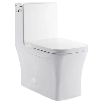 Concorde One-Piece Square Left Side Flush Handle Toilet 1.28 gpf