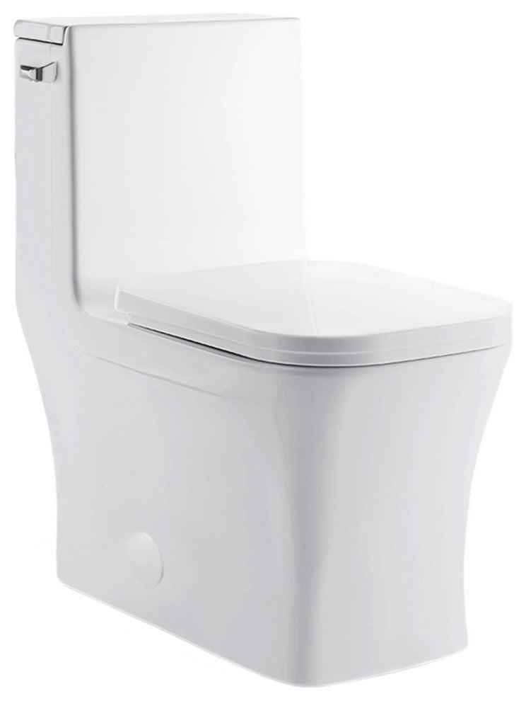 Concorde One-Piece Square Left Side Flush Handle Toilet 1.28 gpf