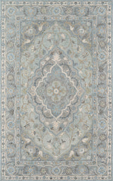 Momeni Tangier Wool Hand Tufted Blue Area Rug, 2'x3'