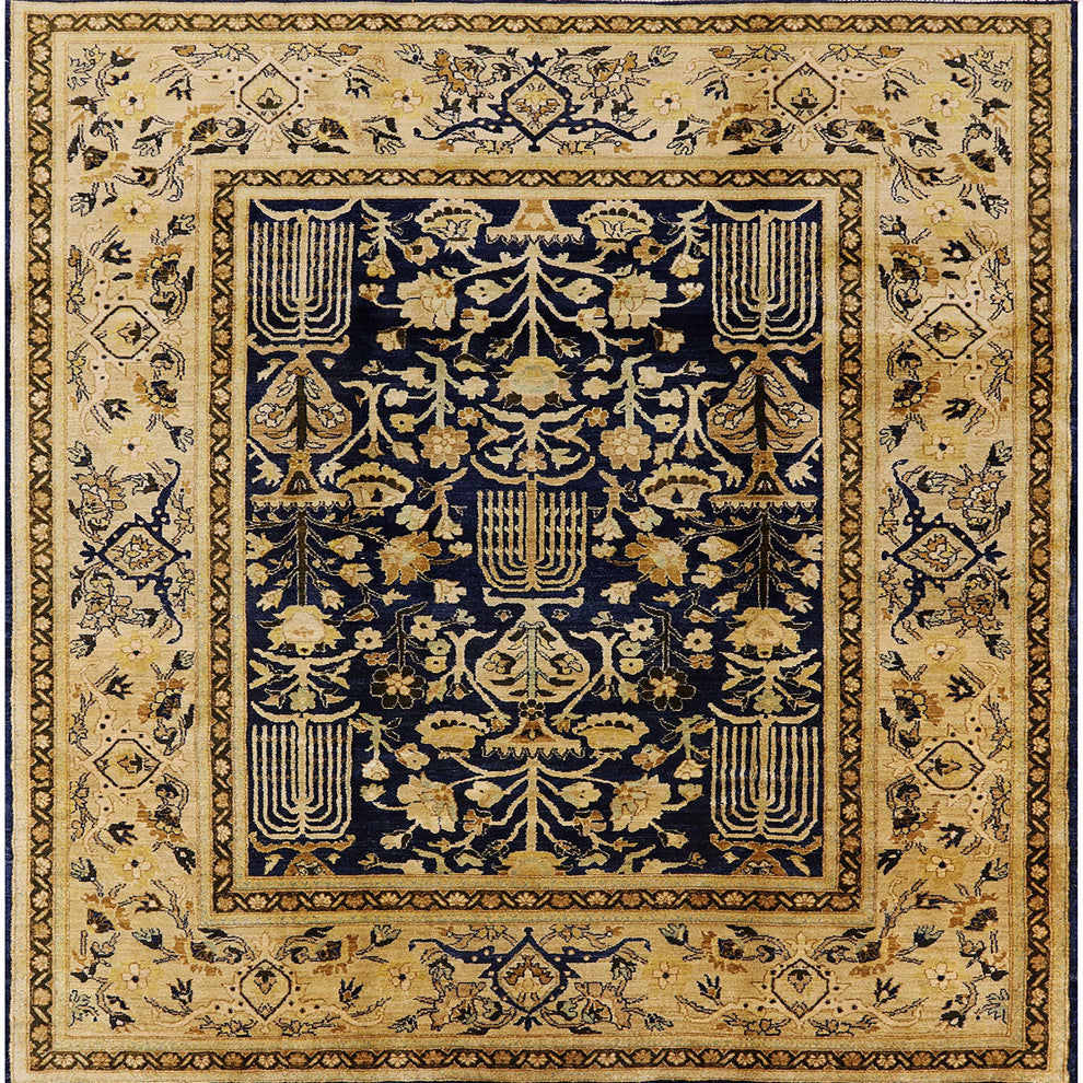 Ahgly Company Indoor Square Mid-Century Modern Area Rugs, 4' Square