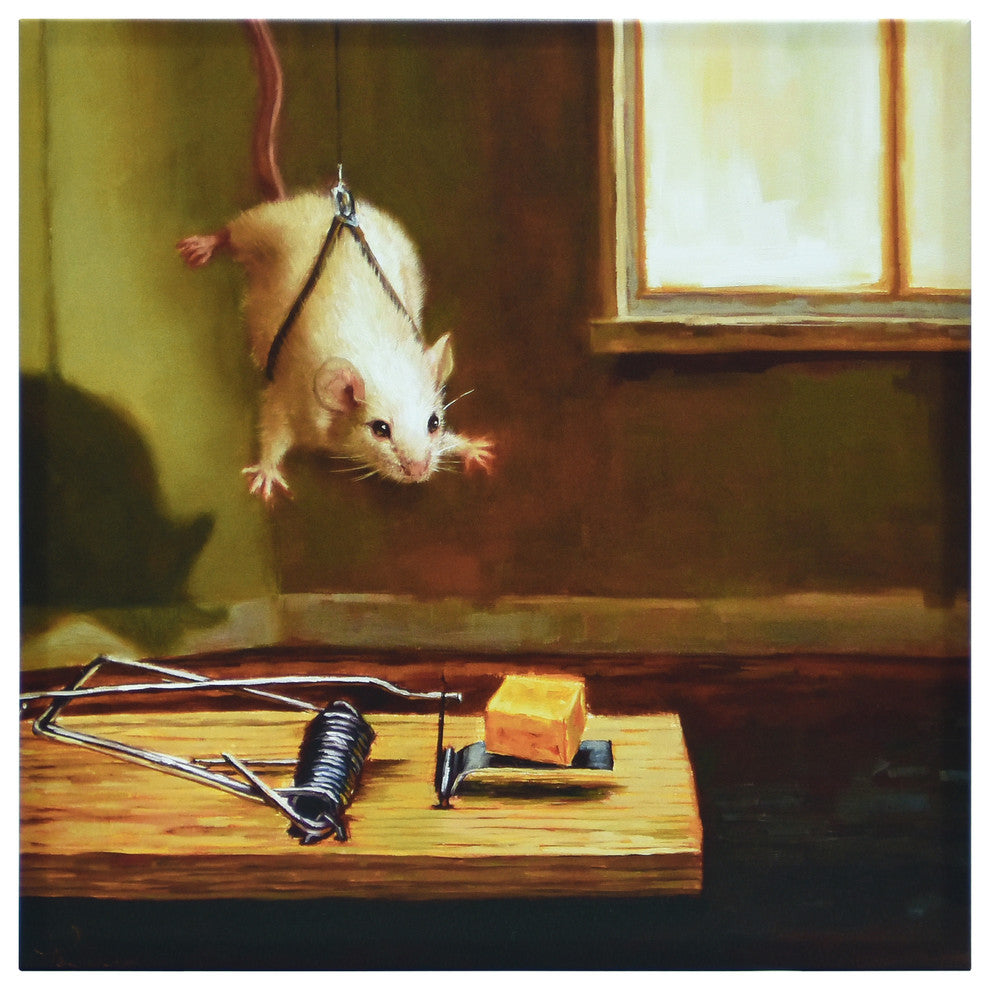 "Mission Imposible" Mouse Pet Wall Art Graphic Art Print on Wrapped Canvas