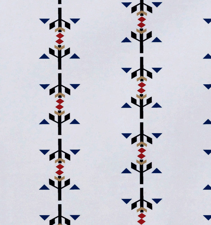 18"x14" Jodhpur Stripe, Stripe Print Placemat, Navy Blue, Set of 4