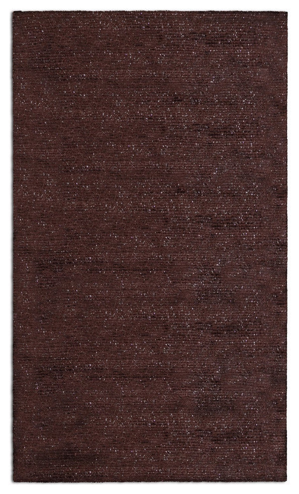 2" x 8" Dark Brown Modern Shimmery Runner Rug