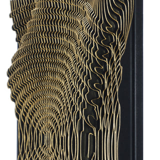 Abstract Pine Wood Carving Wall DÃ©cor