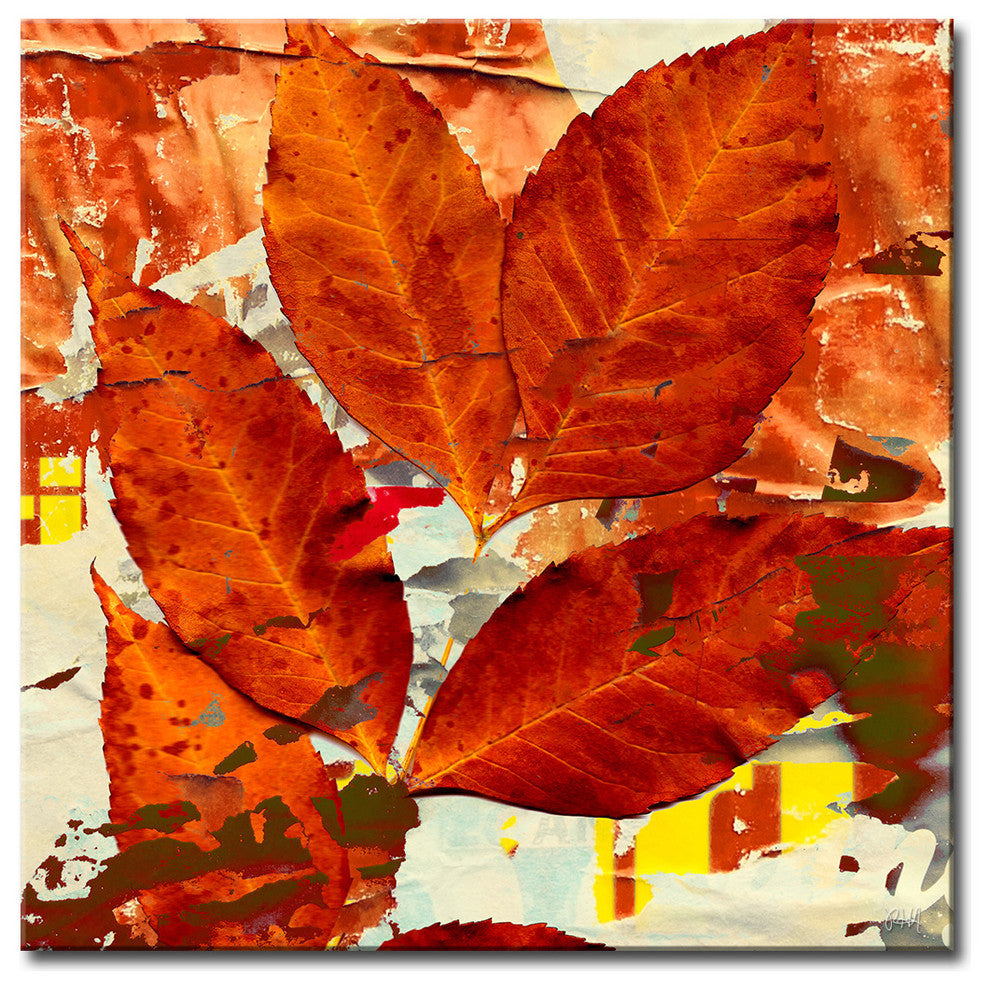 Fall Ink XIII, Canvas Wall Art, 16"x16"