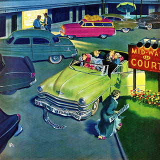 "Mid-Way Court" Painting Print on Wrapped Canvas
