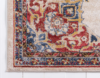 Unique Loom Cream Helios Utopia 5' 0 x 8' 0 Area Rug