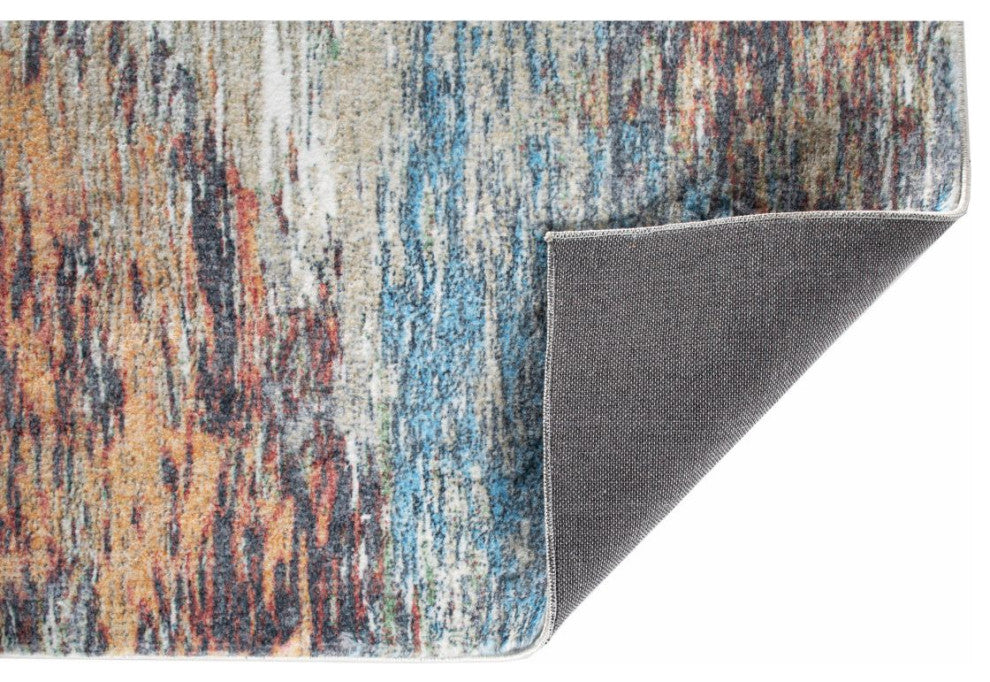 KAS Roxy 2801 Blue/Red Mirage Area Rug, 6'x9'