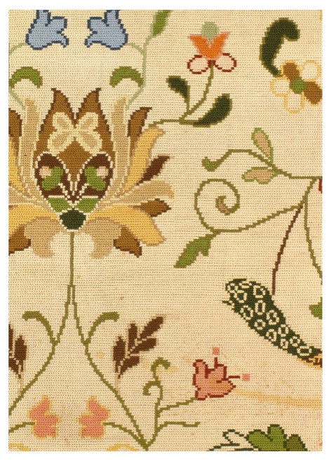 Ivory Fine Hand Knotted Turkish Rug 9'6'' X 13'2''