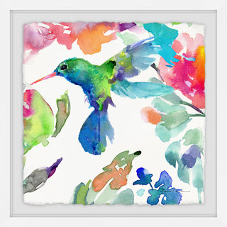 "Hearts That Flutter II" Framed Painting Print, 32"x32"
