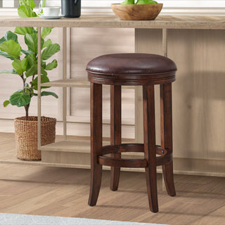 Natick Bar Stool, Distressed Walnut, Counter Height