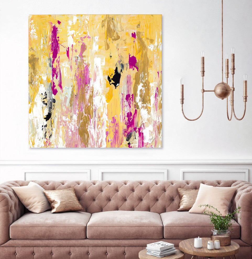 Parisian Chic Abstract II - 54 x 54 by Lanie Loreth