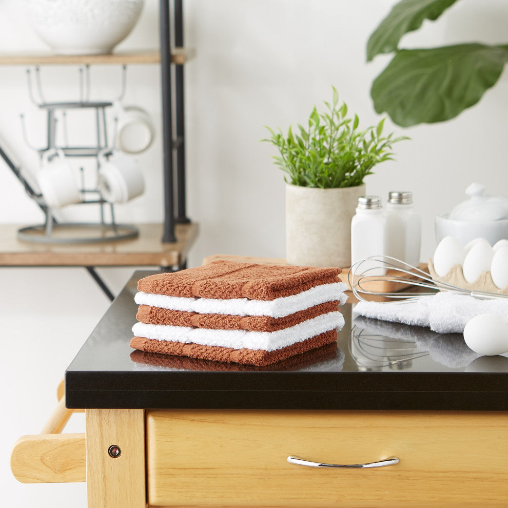 Cinnamon  Basic Chef Terry Dishcloth (Set of 6)