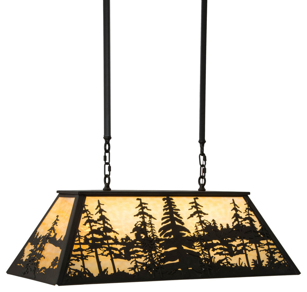 36L Tall Pines Oblong Pendant