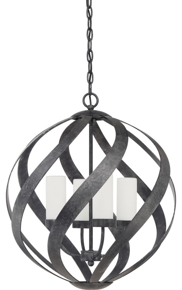 Quoizel BMS2820 Blacksmith 4 Light 20"W Multi Light Pendant - Old Black