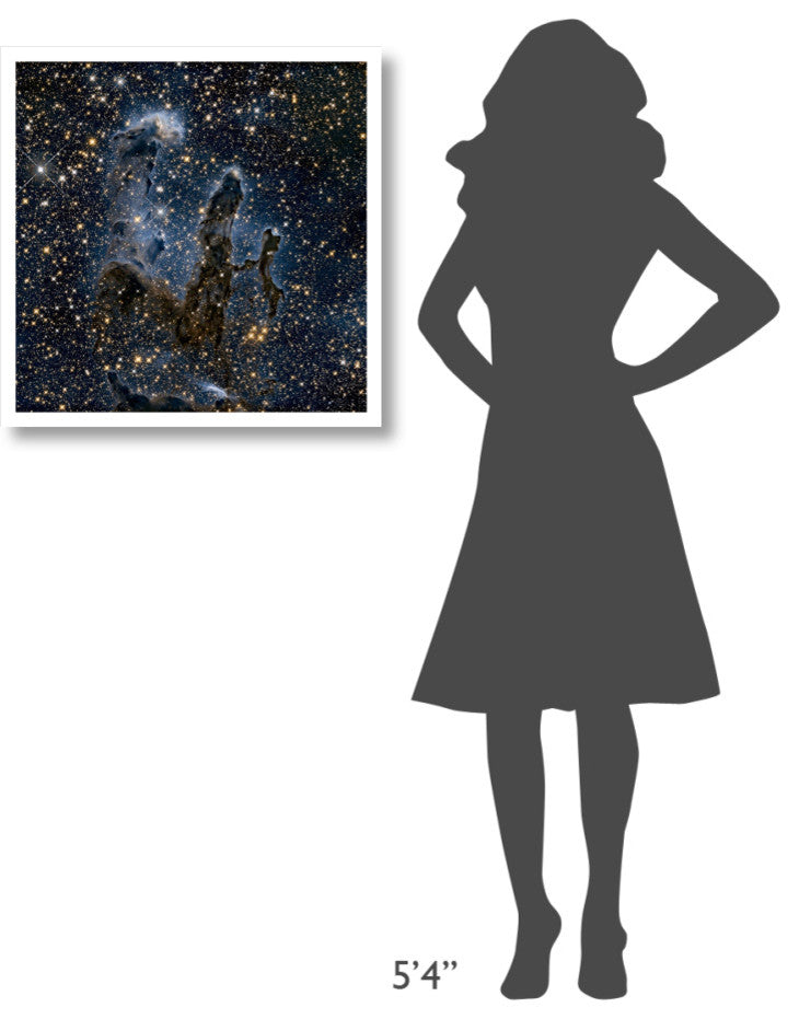 "A Near-Infrared View of the Pillars of Creation" Paper Print by NASA, 26"x26"