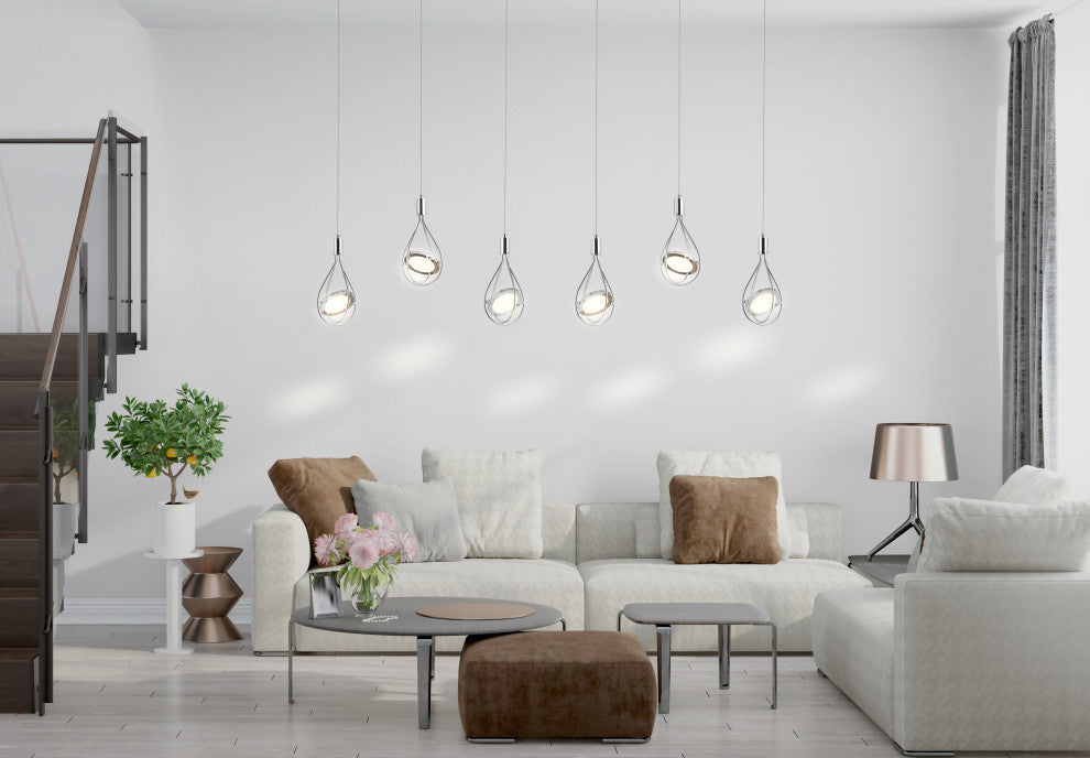 Orion Adjustable 1-Light Cluster Pendant, 29