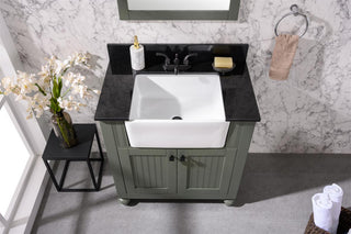 30" Pewter Greensink Vanity Without Faucet