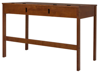 Memomad Bali Home Office Solid Wood Desk with Drawers (Caramel)